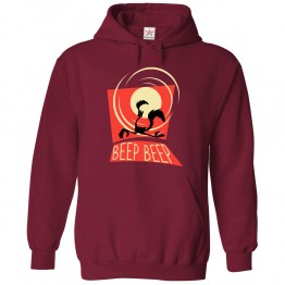 The Runner Beep Beep Road Bird Graphic printed Hoodie for Kids and Adults